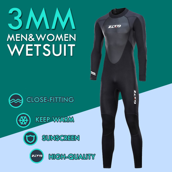 Men Womens Full Length Wetsuit Surf 3mm Couple Swim Wet Suit Neoprene Kayak Surf 