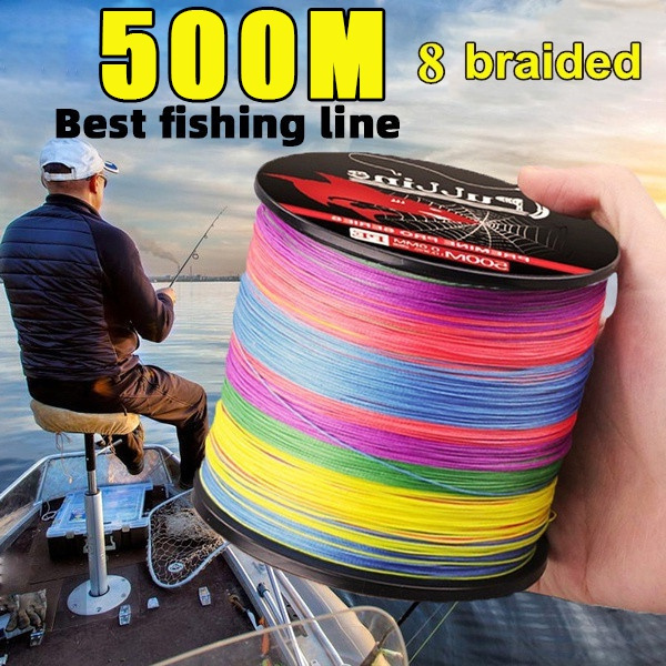 PULLINE Fishing Line 8 Strands 100-300-500M PE Braided Fishing Line Strong  Line Multicolor Fishing Tackle Tools