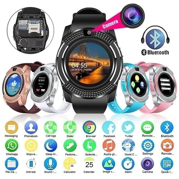 V8 wireless 2024 smart watch bluetooth