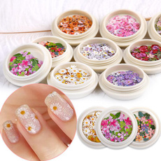 nail decoration, Wood, nail stickers, Flowers