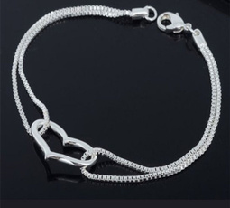 Charm Bracelet, Sterling, Love, Jewelry
