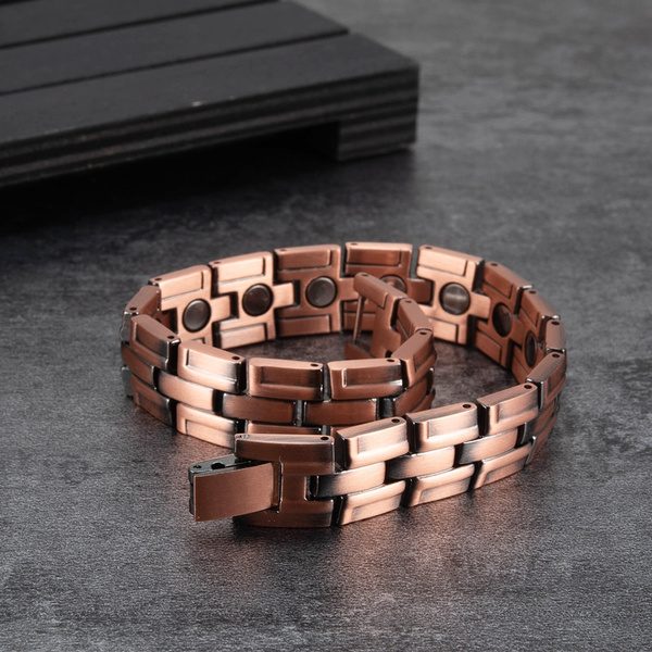 Bracelet Pure Copper Wrist Band Male Chain Therapy Arthritis