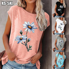 Summer, Plus Size, Floral print, Shirt