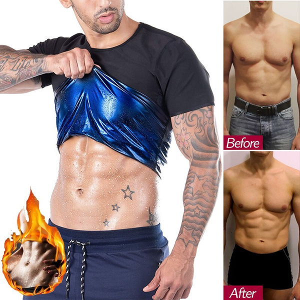 Mens heat trapping discount sweat shaper vest