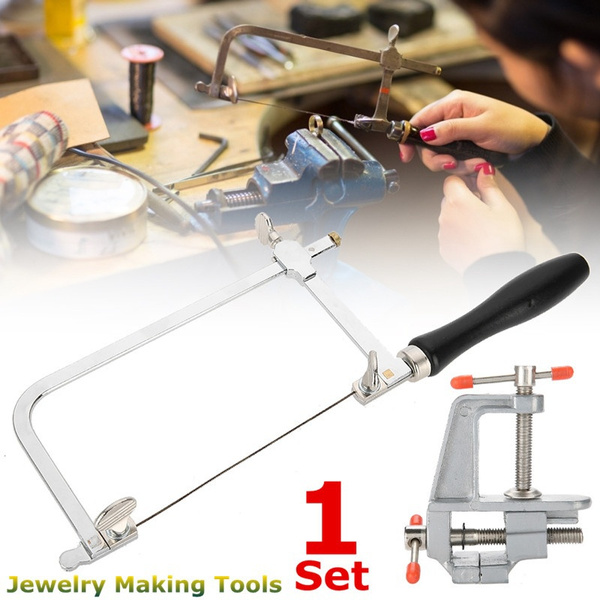thumbnail image 2 of Jewelry Hacksaw Tool Kit – Saw Frame, 12 Blades & Mini Bench Vise For Jewelry Making & DIY Crafts 2 of 13