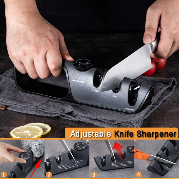 Professional Knives Sharpener 4 In 1 Cutter Scissor Sharpening Tool for All  Sized Knives