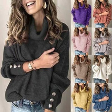 womens knitwear, Plus Size, Winter, Fashion Sweater