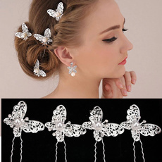butterfly, Bridal, Jewelry, Wedding Accessories