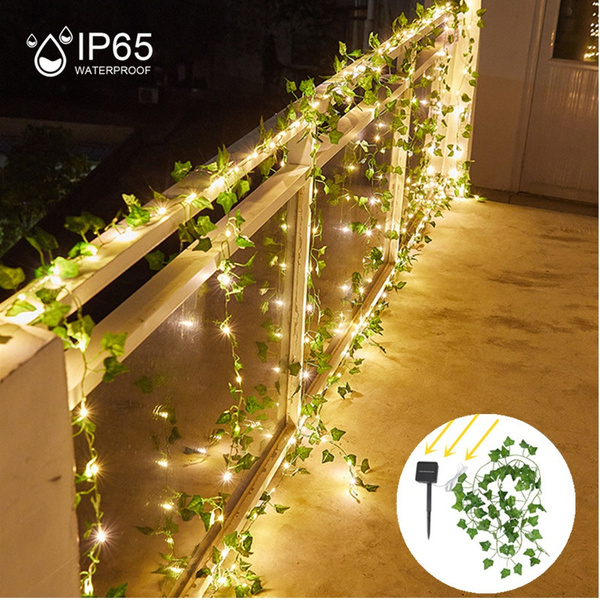 Details about  / Solar String Lights LED Ivy Outdoor Garden Patio Gate Wall Decor New Light