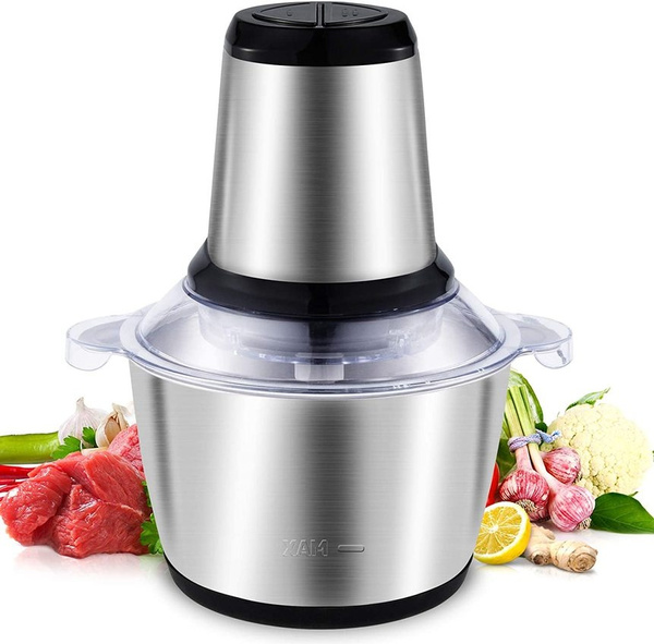 Buy Wholesale China 2l Stainless Steel Small Vegetable Mixer Multi-function  Mini Electric Meat Chopper & Food Chopper Vegetable Chopper at USD 16.99