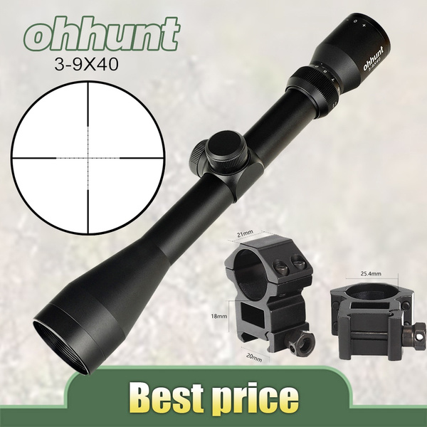 ohhunt 3-9X40 Mil Dot Rifle Scopes Second Focal Plane Riflescope Optics ...