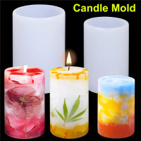 3 Pack Cylinder Candle Molds and 2 Pack Hexagon Shaped Candle Molds Cylinder Light Resin Mold for Making Candles Flower Specimen Insect Specimen DIY Clay Molds etc 5 Sizes Soaps 
