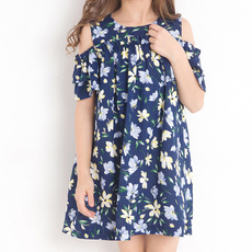 Summer, short sleeve dress, Floral, Sleeve