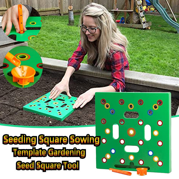 Plastic Square Gardening Seed Planter Home Supplies Household Seed Spacing  Tool Vegetable Plant Planting Board