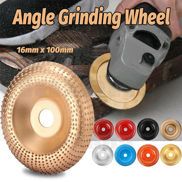 Carbide Wood Angle Grinding Wheel Sanding Carving Rotary Tool Abrasive Disc 16mm 