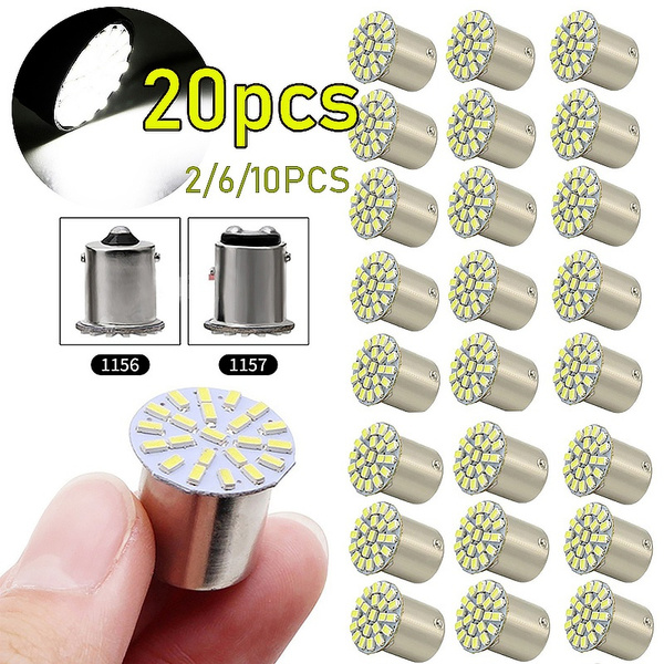 12V 1156 1157 22SMD P21W BA15S BA15D LED Bulb Car Auto Front Lights ...