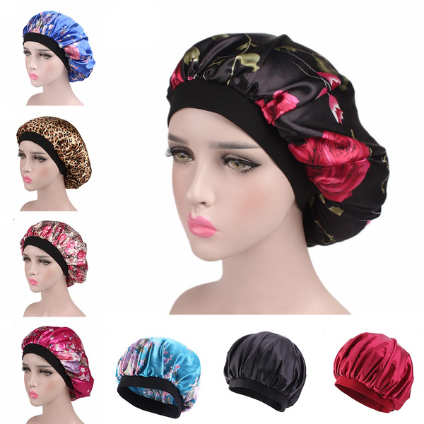 1PC Fashion Women Wide Brim Satin 
