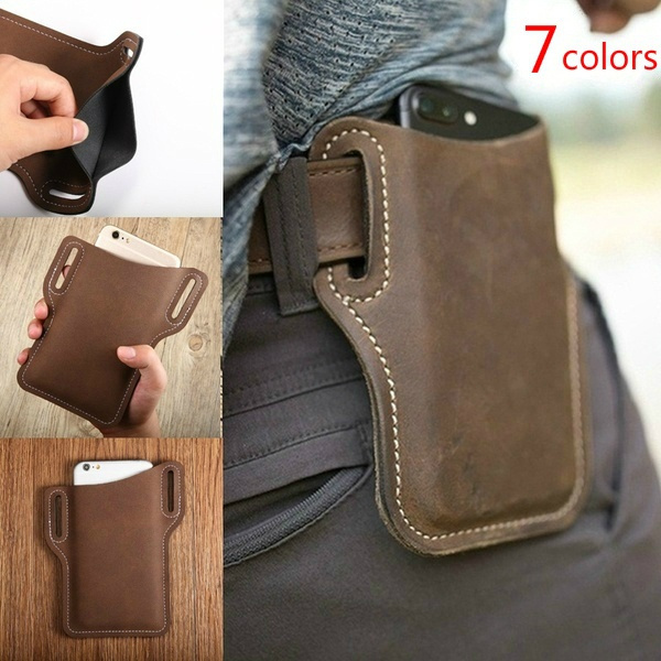 Retro short cell best sale phone case belt bag