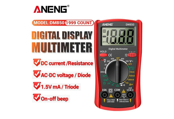 Digital Multimeter Spannungsprüfer Voltmeter AC DC Amperemeter Kapazität OHM 