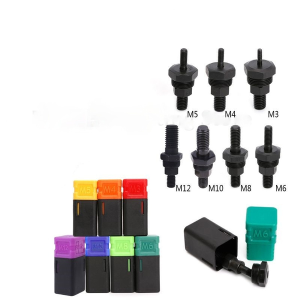 thumbnail interactive-video image 1 of Hand Rivet Nut Riveter Tool Kit - Metric & SAE Mandrels M6, M8, M10, 1/4-20, 5/16-18, 3/8-16 1 of 4