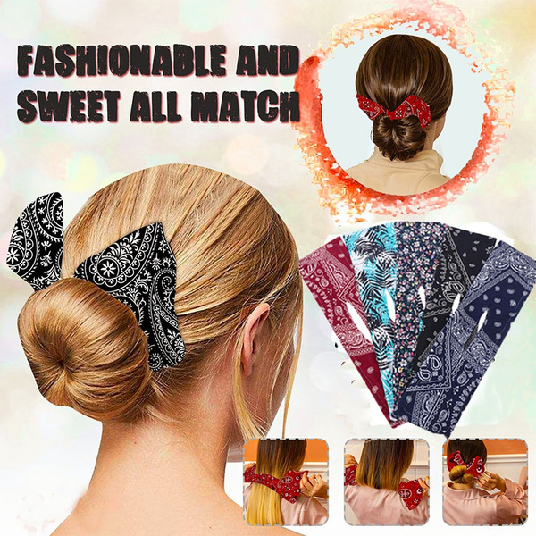 New Fashion Elegant Deft Bun Maker Hair Bands Women Summer Knotted