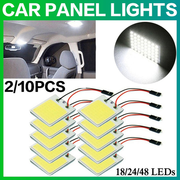 2/10 PCS Car Interior Accessories 18/24/48 SMD T10 4W 12V COB Car