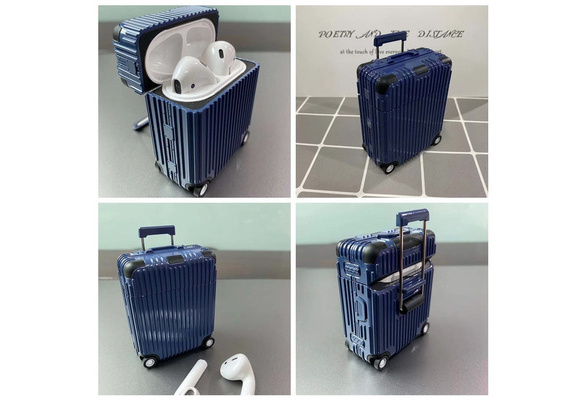 Cute Suitcase Trunk Case for Apple Airpods Case Protective Cover