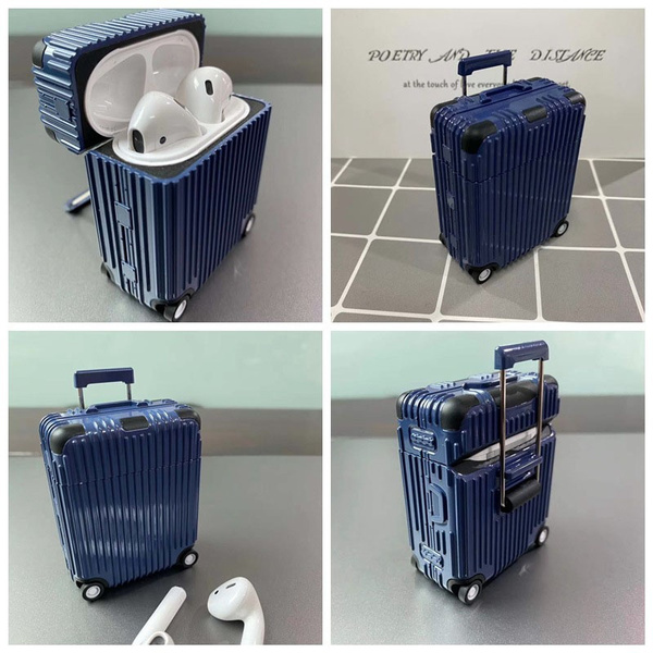 Cute Suitcase Trunk Case for Apple Airpods Case Protective Cover