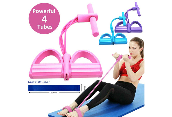 Tummy Trimmer - Foot Pedal Resistance Band Elastic Sit-up Pull