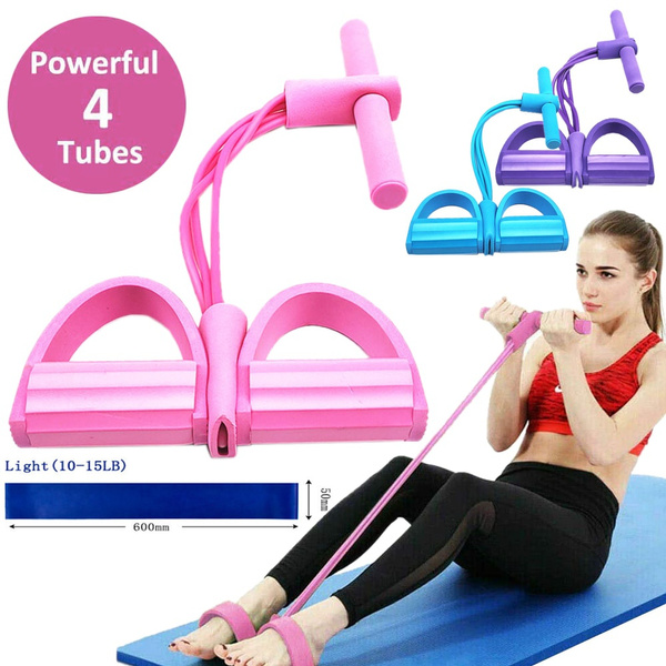 Pedal Resistance Band,sit-up Bodybuilding,fitness Equipment Elastic  Resistance Band For Exercise Workout For Women Multi Function Tension Pull  Rope Fo