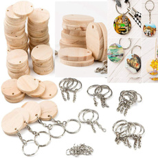 Wood, Key Chain, Jewelry, Chain