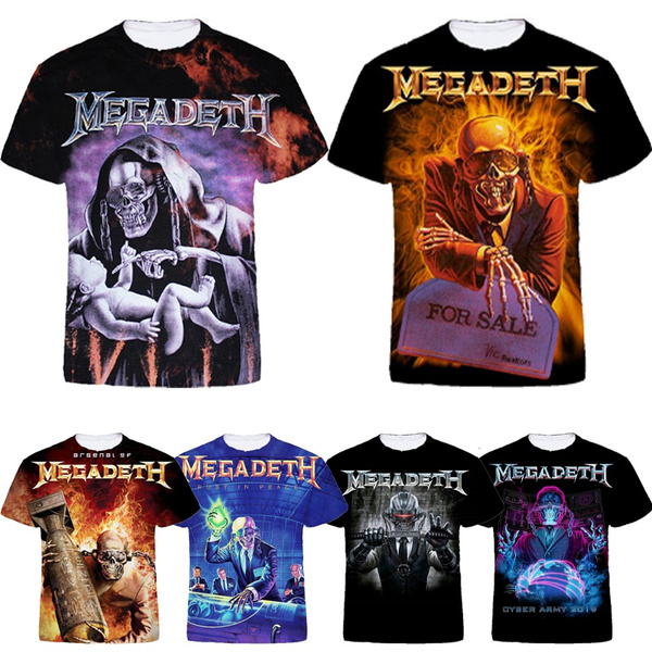 2021 New Fashion Megadeth 3d Printing T 