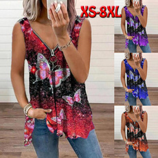 butterfly, Summer, womens top, Plus size top