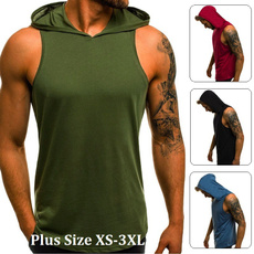 tank top, Plus Size, Fitness, hoodedtshirt
