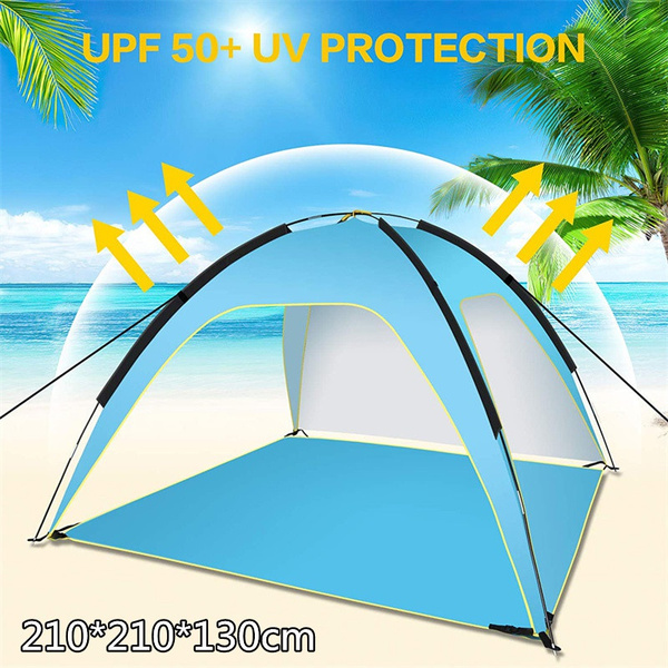Portable Outdoor Beach Tents Shelter Canopy 34 Person Sun Shelter Anti