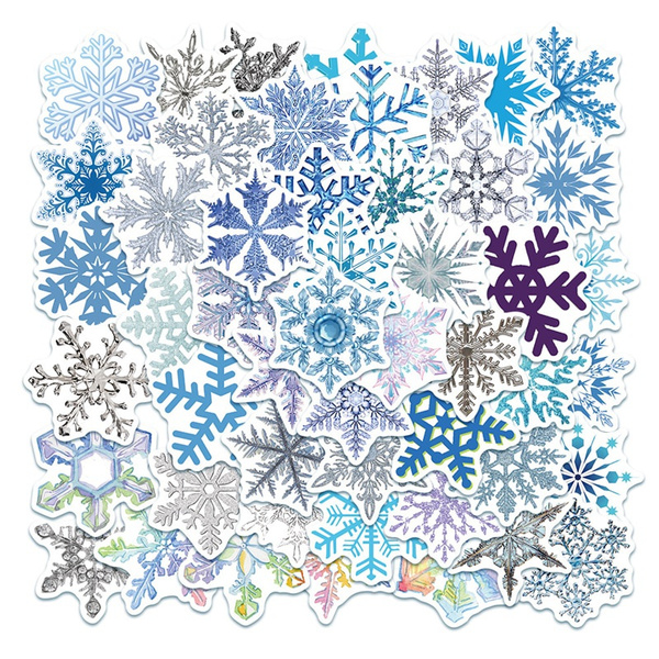 Christmas Glitter Snowflakes Window Wall Stickers