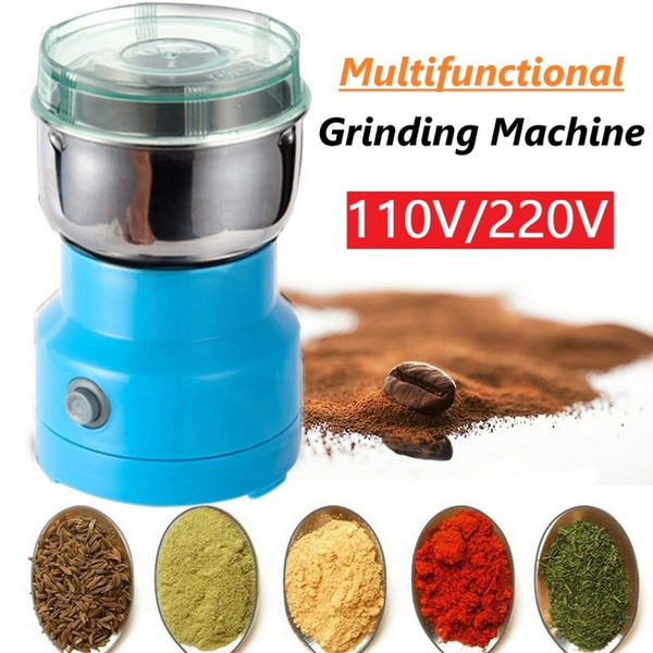 220V Home Mini DIY Electric High Speed Flour Herbs Spices Nuts Grains Nut  Coffee Bean Grinder Mill Grinding Blender 250W Machine Kitchen