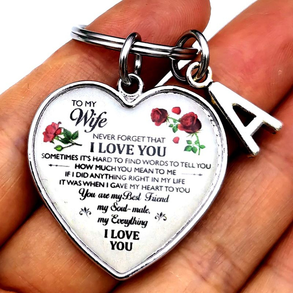 You are the Love of my Life - Heart Keychain for the woman you