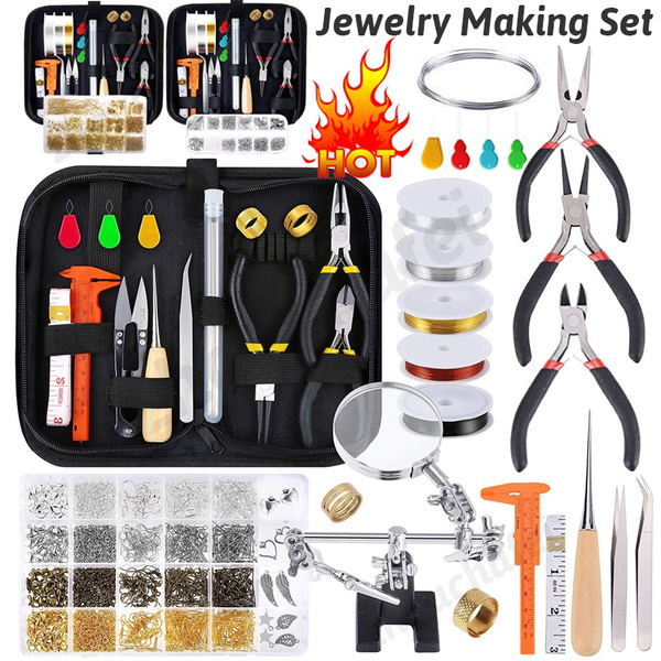 DIY Bracelet Necklace Earrings Jewelry Making Tool Kit Jewelry Making  Starter Kit Jewelry Beading Making Repair Tools Kit