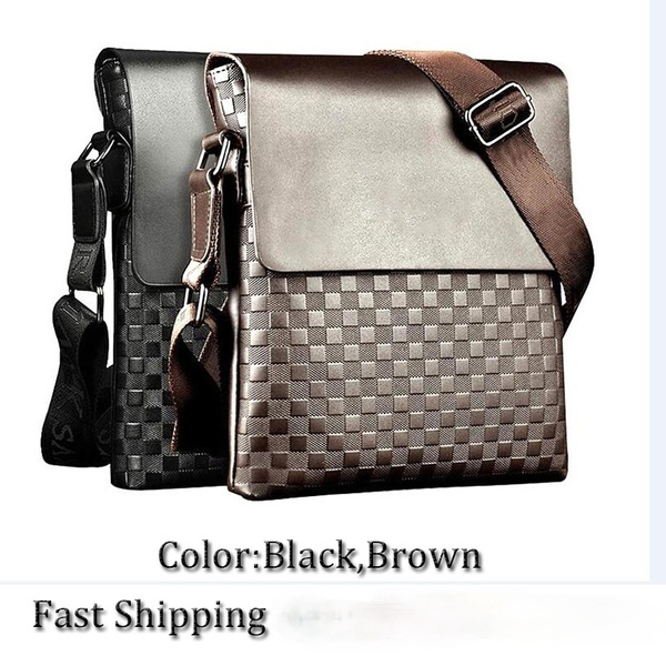 Men S Lock Messenger Bag Handbags Mailman Bags Designer Shoulder