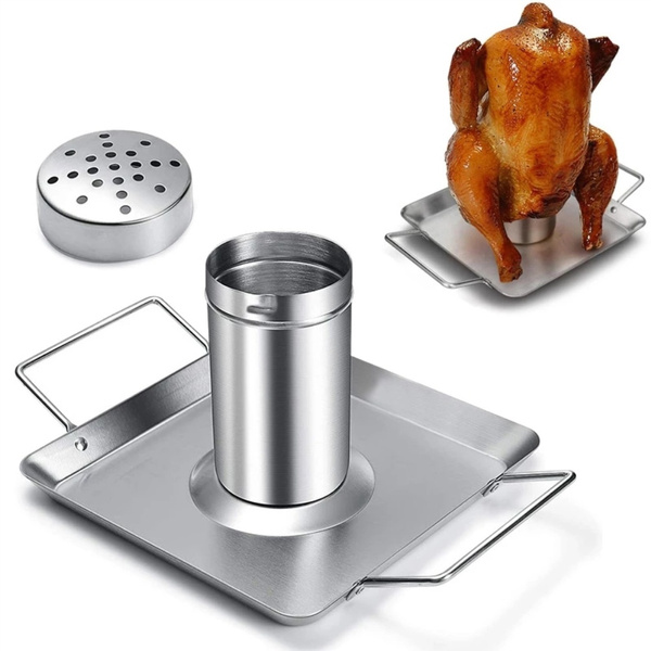 Beer Can Chicken Roaster Holder, Stainless Steel Beer Can Chicken