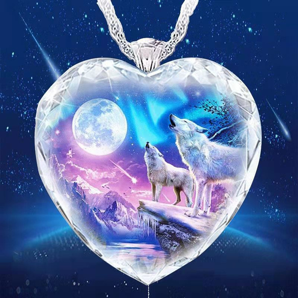 Wolf and sales moon jewelry