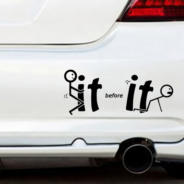 FCK it Before It Fcks You Funny Car Decal Window Bumper Sticker Die Cut Decal Bumper Sticker for Windows Cars Trucks Laptops Etc