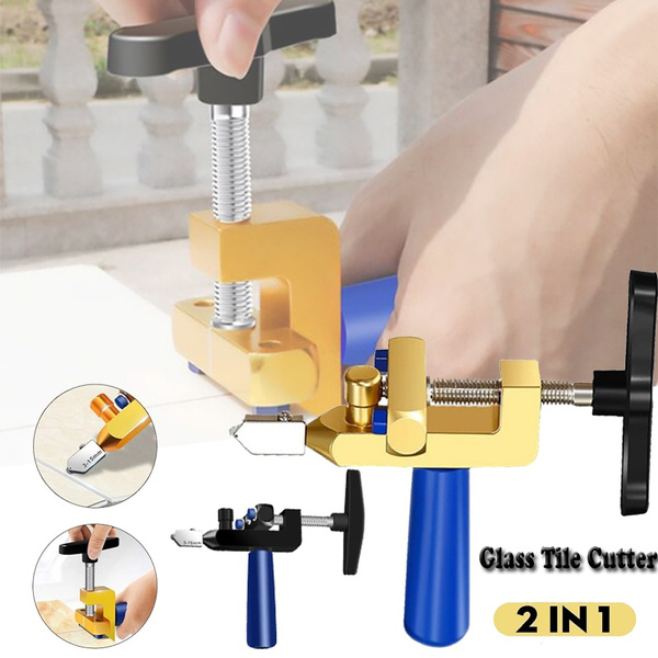8PCS Professional Easy Glide Glass Tile Cutter 2 In 1 Ceramic Tile Glass  Cutting One-piece Cutter Portable Cutter Tool