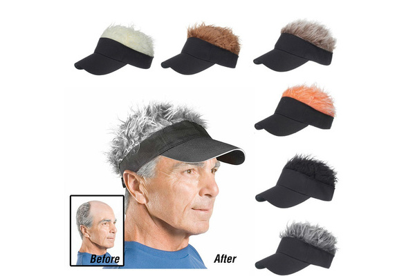 Golf hats store with hair