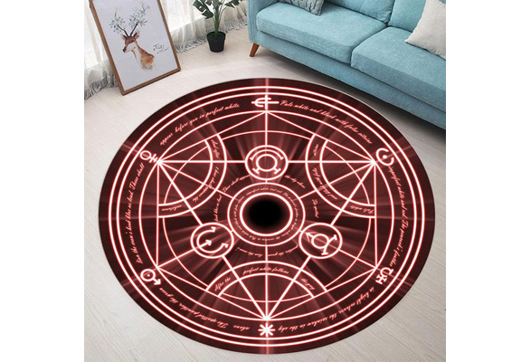 Fullmetal Alchemist Anime Manga Plush Floor Rug Carpet Room Doormat Non-slip Mat 
