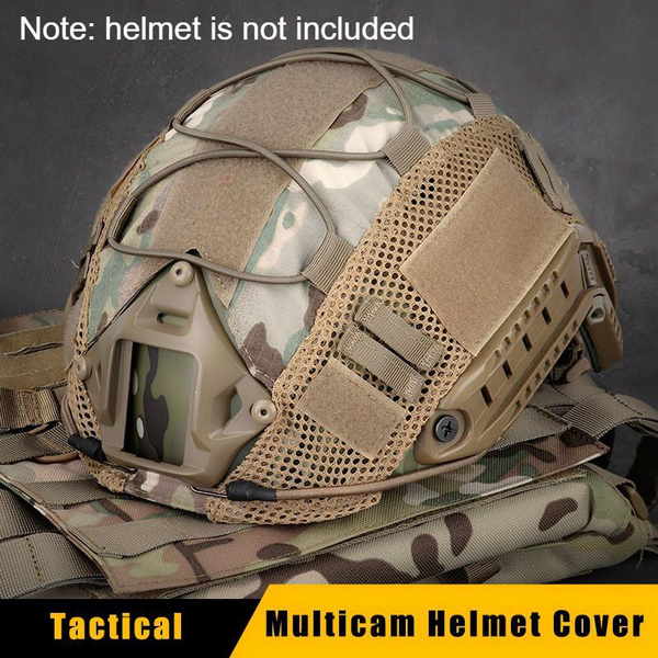 Dropship Military Tactical Helmet Cover Airsoft Paintball Wargame CS Camouflage Army Helmet Case Outdoor Hunting Equipment Cloth Cover-1016495