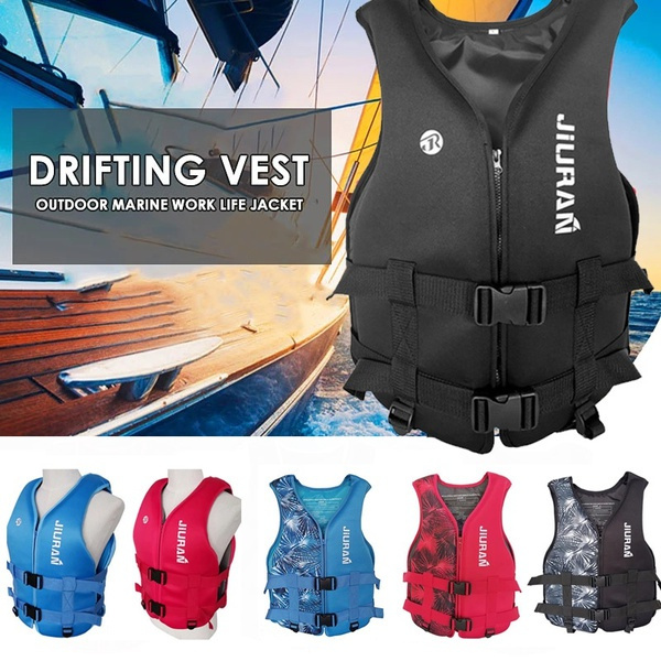 Neoprene Life Jacket Adult Kids Life Vest Water Sports Fishing Vest  Kayaking Boating Swimming Surfing Drifting Safety Life Vest