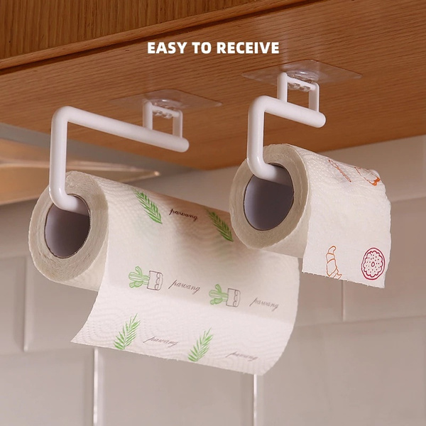 Adjustable Toilet Paper Holder SelfAdhesive Kitchen Toilet Roll Holder