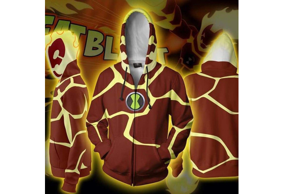 Ben 10 Alien Force 3D Hoodies Cosplay Ben Sweatshirt Coat Jacket